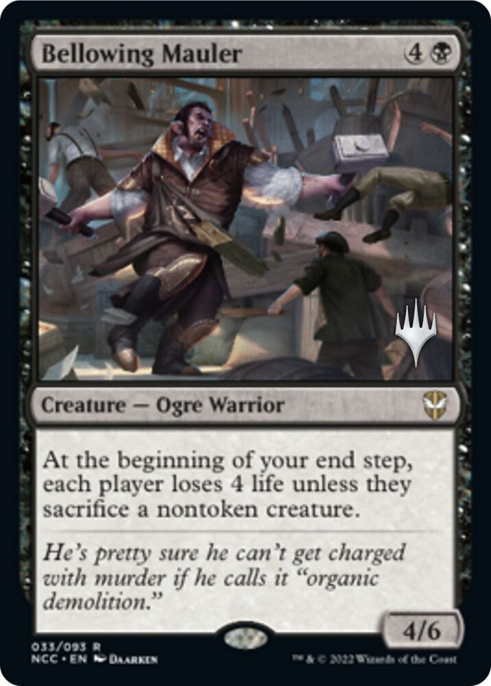 Bellowing Mauler 33 (Promo Pack: Streets of New Capenna)  - Foil | Good Games Adelaide SA