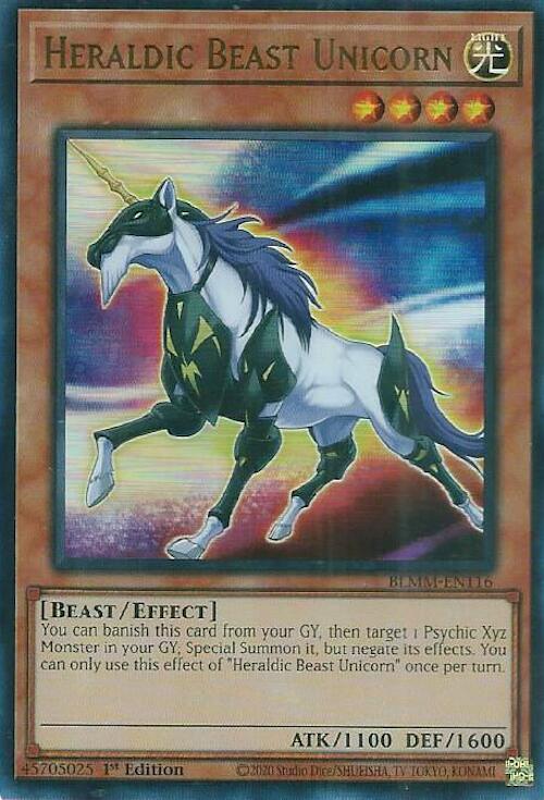 Heraldic Beast Unicorn [BLMM-EN116] Ultra Rare | Good Games Adelaide SA