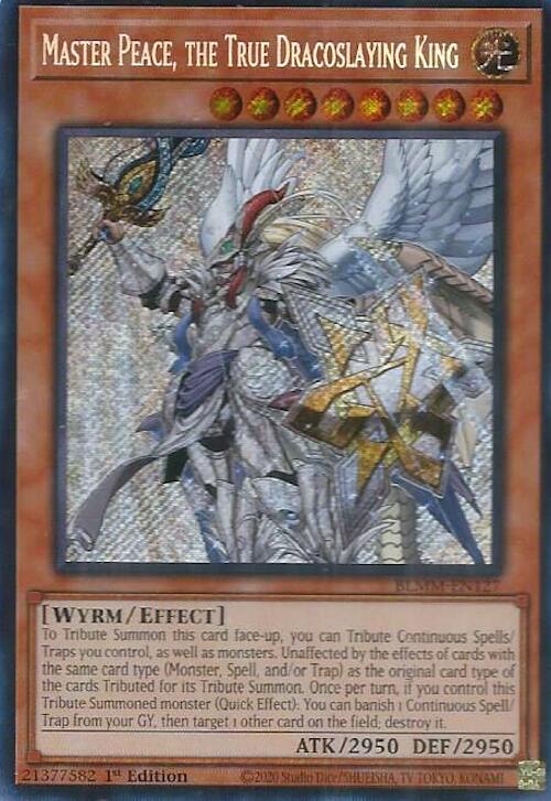 Master Peace, the True Dracoslaying King [BLMM-EN127] Secret Rare | Good Games Adelaide SA