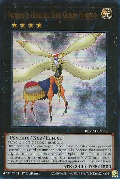 Number 8: Heraldic King Genom-Heritage [BLMM-EN152] Ultra Rare | Good Games Adelaide SA