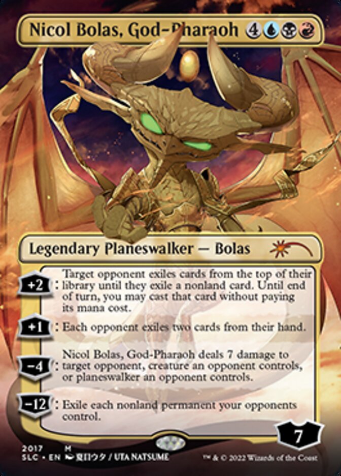 Nicol Bolas, God-Pharaoh (Borderless) [Secret Lair 30th Anniversary Countdown Kit] | Good Games Adelaide SA