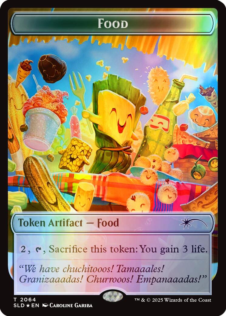 Food Token (2064) (Rainbow Foil) [Secret Lair Drop Series] | Good Games Adelaide SA