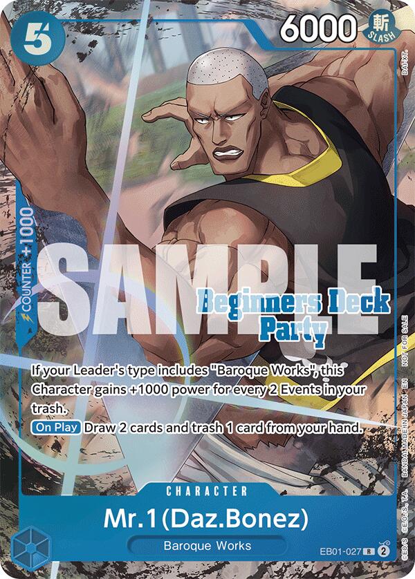 Mr. 1 (Daz.Bonez) (ST-23 - ST-28 Beginners Deck Party) [Winner] [One Piece Promotion Cards] | Good Games Adelaide SA
