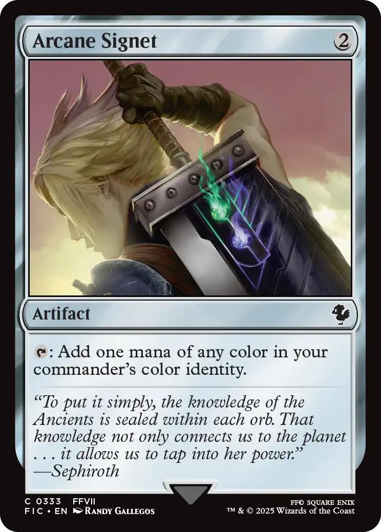 Arcane Signet (0333) (Surge Foil) [FINAL FANTASY Commander] | Good Games Adelaide SA