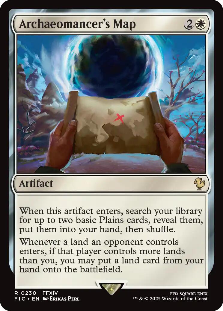 Archaeomancer's Map (Surge Foil) [FINAL FANTASY Commander] | Good Games Adelaide SA