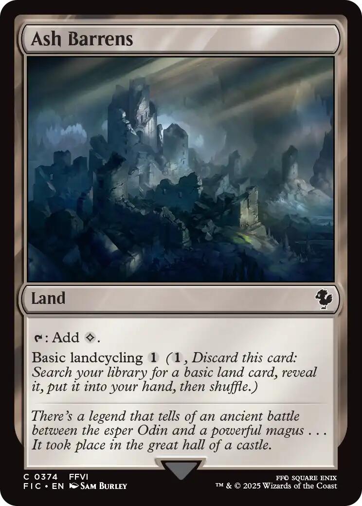 Ash Barrens (Surge Foil) [FINAL FANTASY Commander] | Good Games Adelaide SA