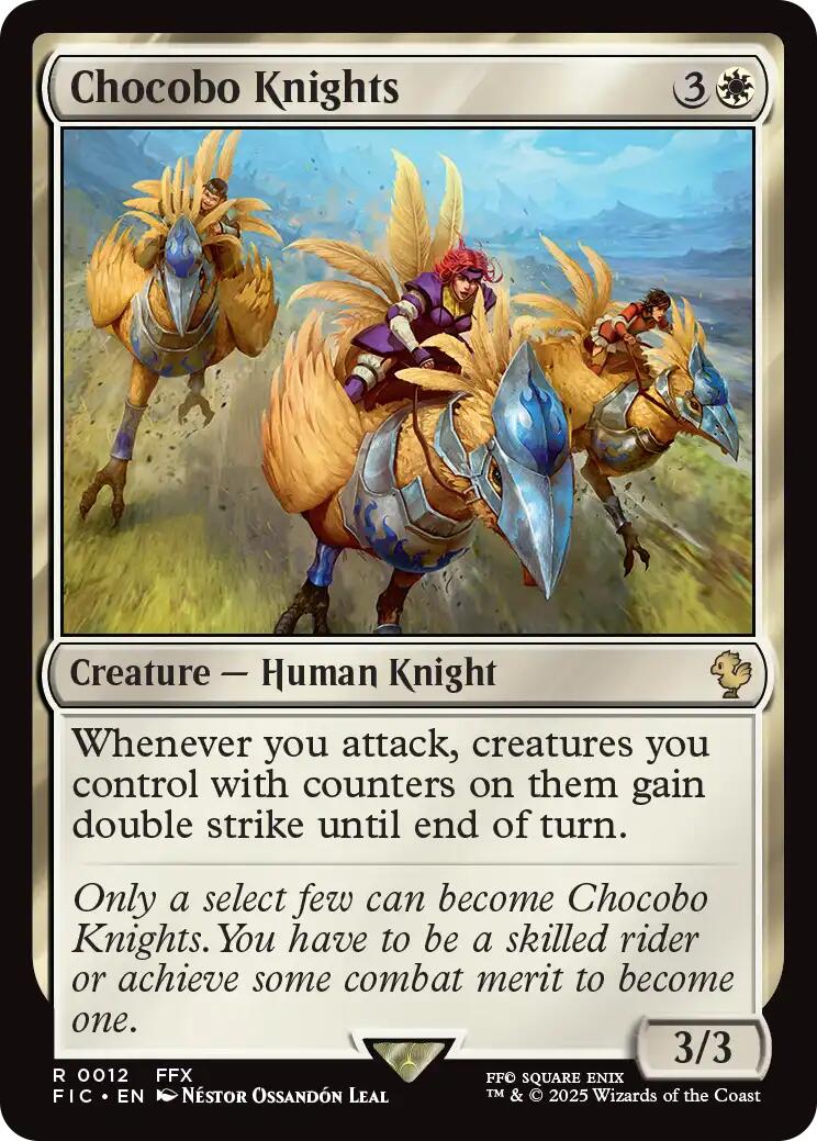 Chocobo Knights (Surge Foil) [FINAL FANTASY Commander] | Good Games Adelaide SA