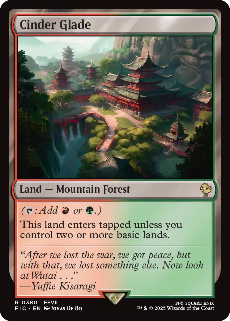 Cinder Glade (Surge Foil) [FINAL FANTASY Commander] | Good Games Adelaide SA