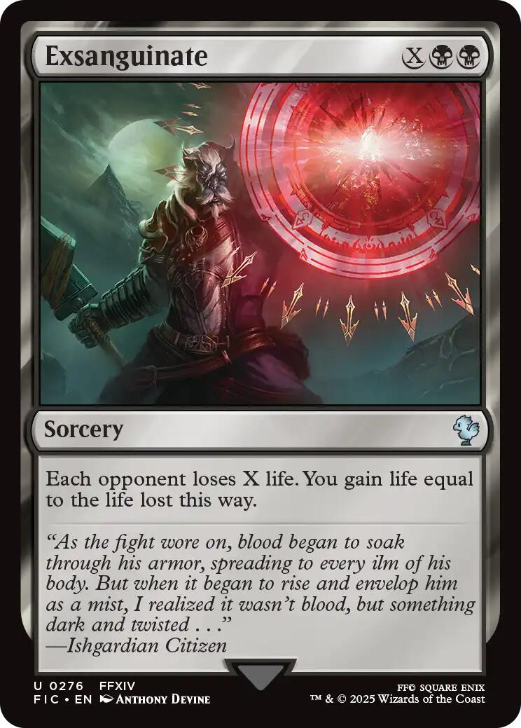 Exsanguinate (Surge Foil) [FINAL FANTASY Commander] | Good Games Adelaide SA