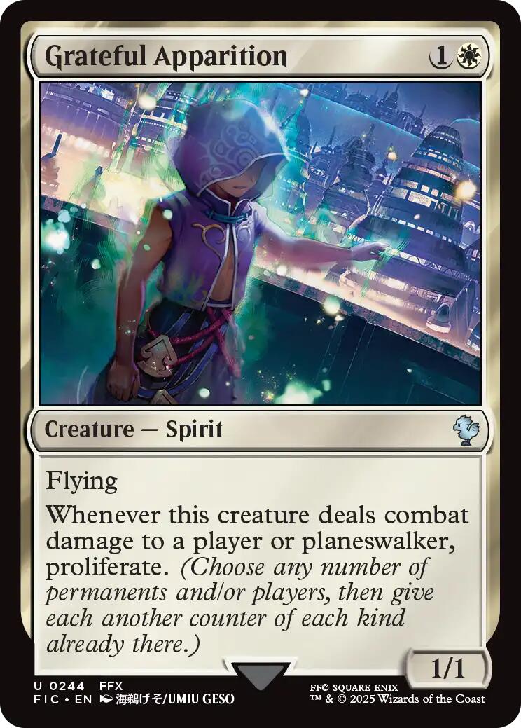 Grateful Apparition (Surge Foil) [FINAL FANTASY Commander] | Good Games Adelaide SA