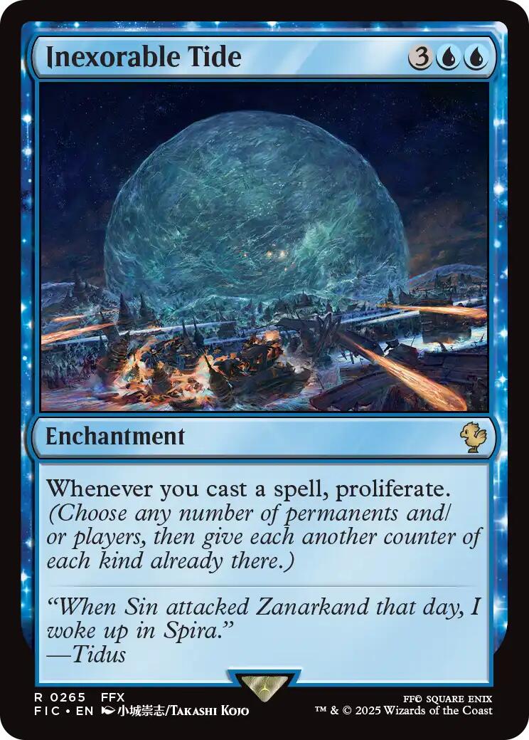 Inexorable Tide (Surge Foil) [FINAL FANTASY Commander] | Good Games Adelaide SA