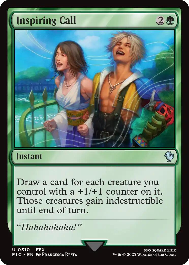 Inspiring Call (Surge Foil) [FINAL FANTASY Commander] | Good Games Adelaide SA