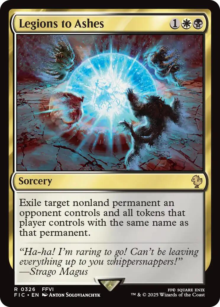 Legions to Ashes (Surge Foil) [FINAL FANTASY Commander] | Good Games Adelaide SA