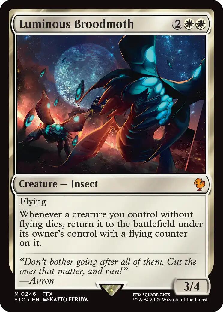 Luminous Broodmoth (Surge Foil) [FINAL FANTASY Commander] | Good Games Adelaide SA