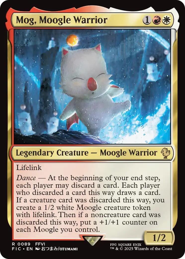 Mog, Moogle Warrior (Surge Foil) [FINAL FANTASY Commander] | Good Games Adelaide SA