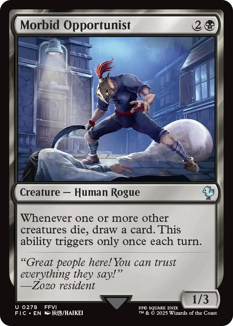 Morbid Opportunist (Surge Foil) [FINAL FANTASY Commander] | Good Games Adelaide SA