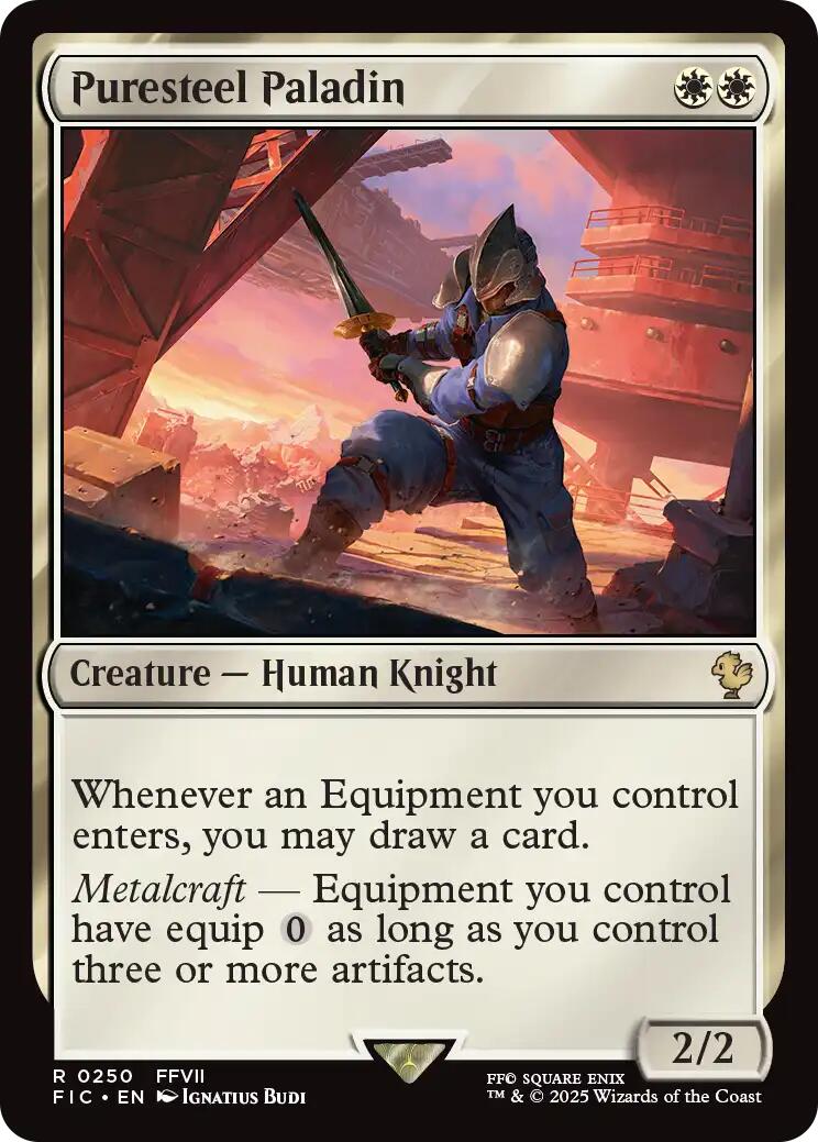 Puresteel Paladin (Surge Foil) [FINAL FANTASY Commander] | Good Games Adelaide SA