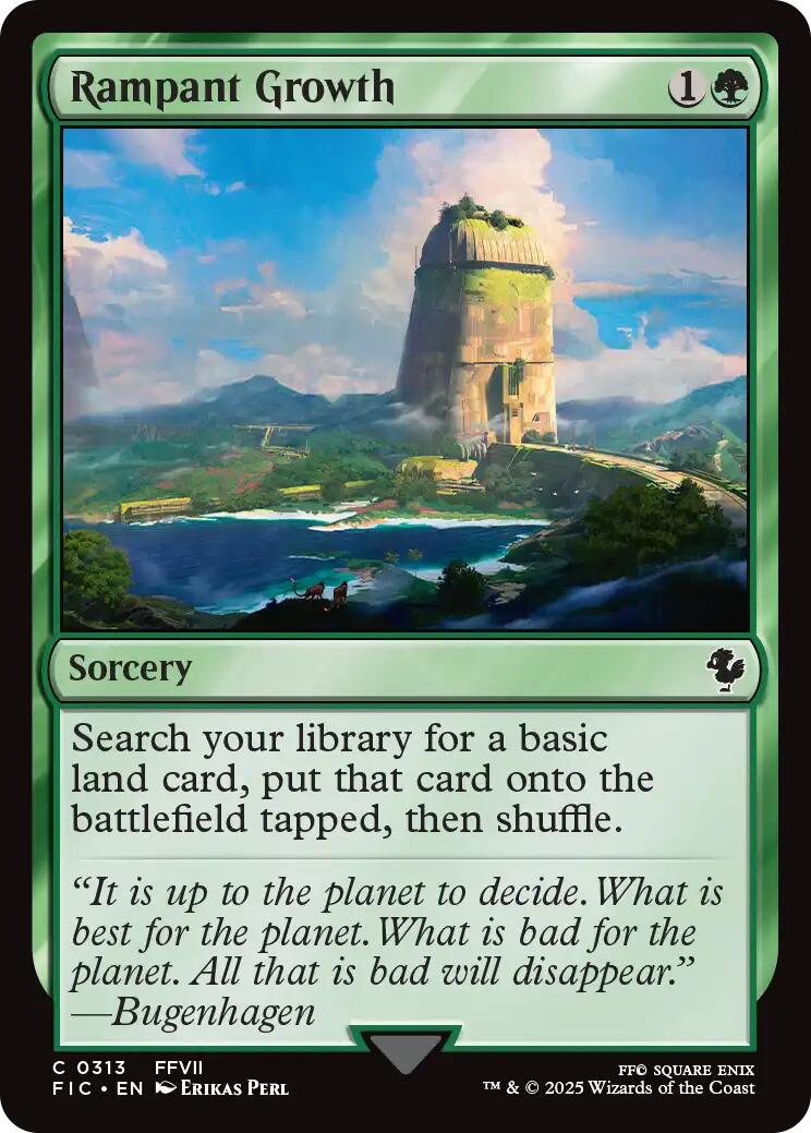 Rampant Growth (Surge Foil) [FINAL FANTASY Commander] | Good Games Adelaide SA