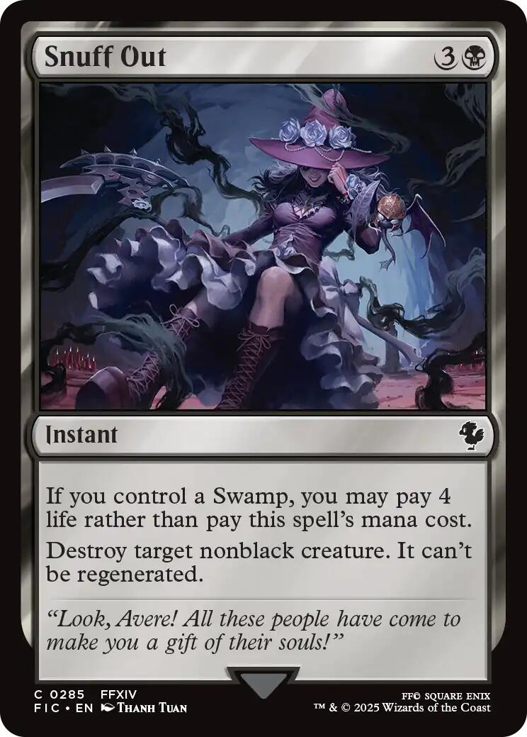 Snuff Out (Surge Foil) [FINAL FANTASY Commander] | Good Games Adelaide SA