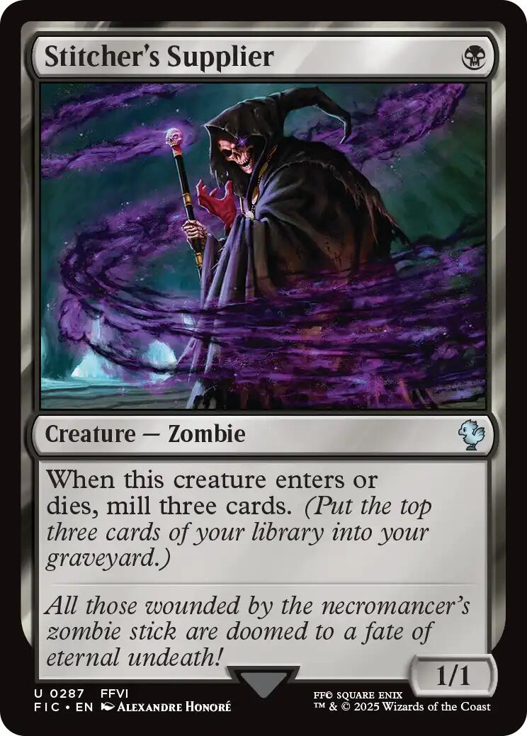 Stitcher's Supplier (Surge Foil) [FINAL FANTASY Commander] | Good Games Adelaide SA
