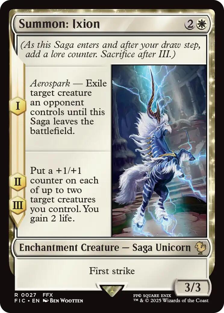 Summon: Ixion (Surge Foil) [FINAL FANTASY Commander] | Good Games Adelaide SA