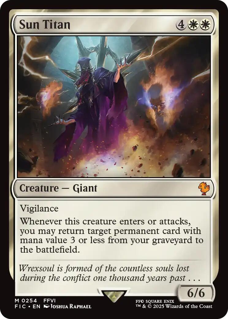 Sun Titan (Surge Foil) [FINAL FANTASY Commander] | Good Games Adelaide SA