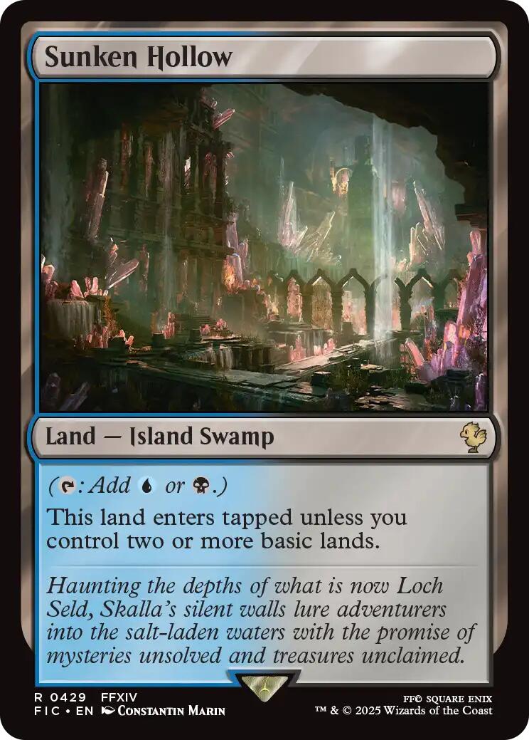 Sunken Hollow (Surge Foil) [FINAL FANTASY Commander] | Good Games Adelaide SA