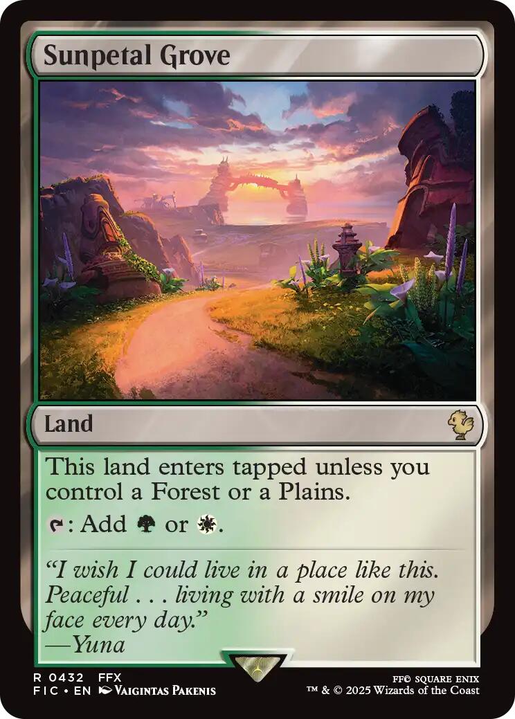 Sunpetal Grove (Surge Foil) [FINAL FANTASY Commander] | Good Games Adelaide SA