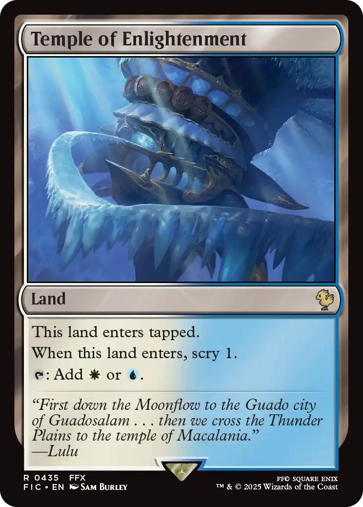 Temple of Enlightenment (Surge Foil) [FINAL FANTASY Commander] | Good Games Adelaide SA