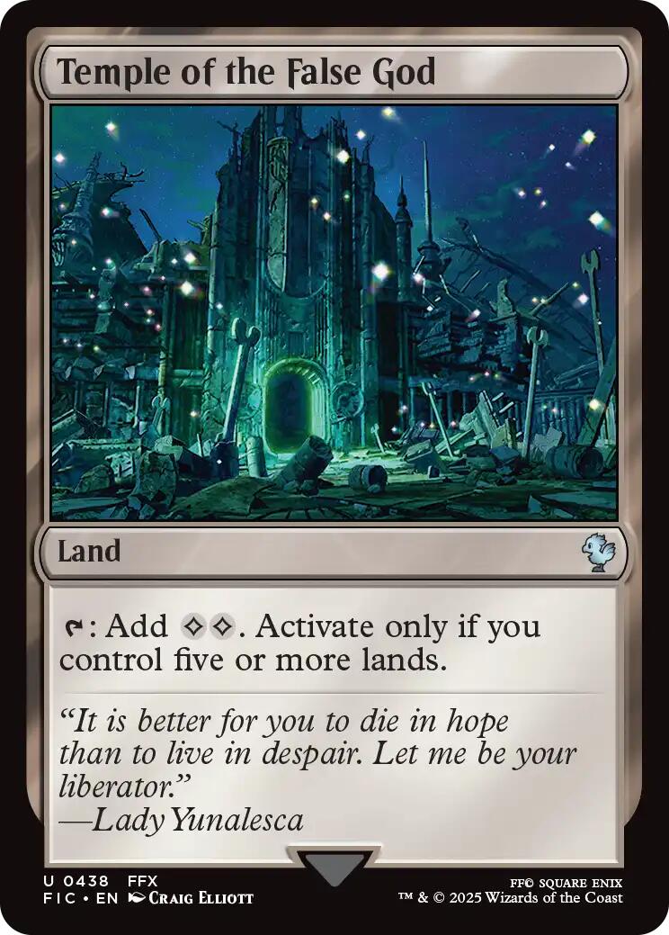 Temple of the False God (Surge Foil) [FINAL FANTASY Commander] | Good Games Adelaide SA