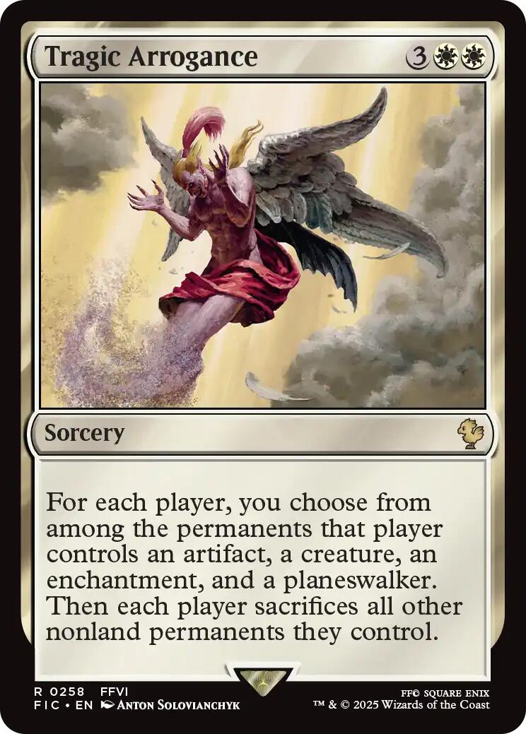 Tragic Arrogance (Surge Foil) [FINAL FANTASY Commander] | Good Games Adelaide SA