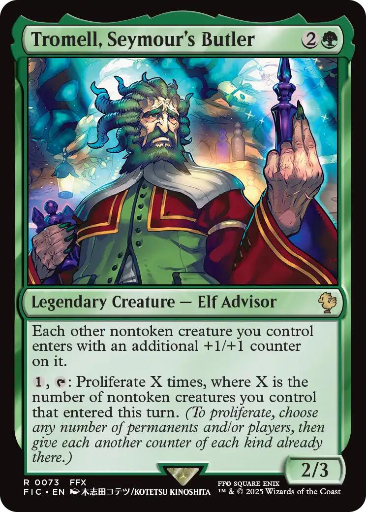 Tromell, Seymour's Butler (Surge Foil) [FINAL FANTASY Commander] | Good Games Adelaide SA