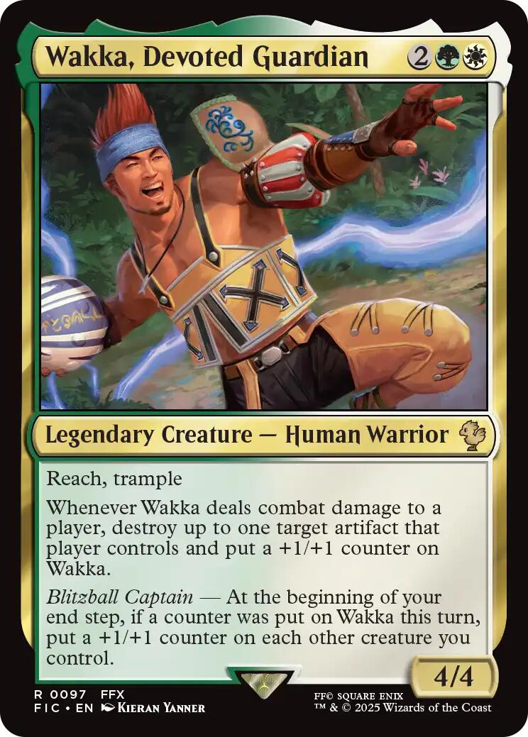 Wakka, Devoted Guardian (Surge Foil) [FINAL FANTASY Commander] | Good Games Adelaide SA