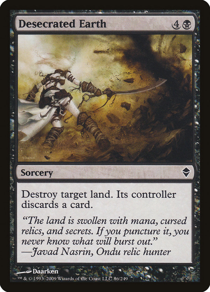 Desecrated Earth 86 (Zendikar)  - Foil | Good Games Adelaide SA