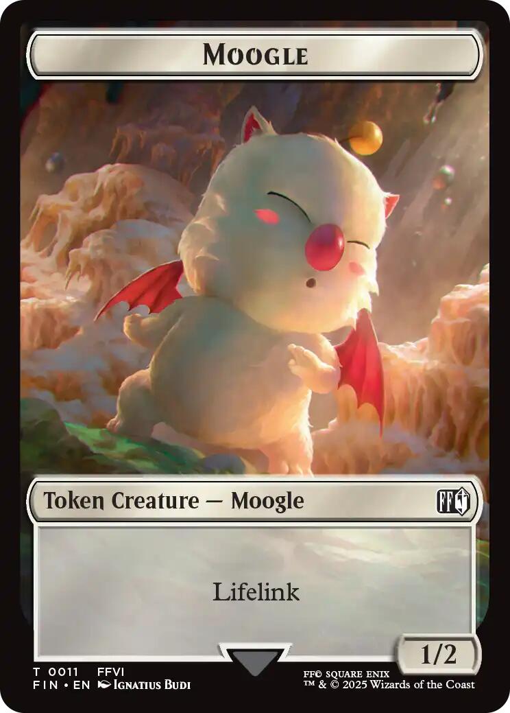 Moogle // Zombie Double-Sided Token [FINAL FANTASY Commander Tokens] | Good Games Adelaide SA