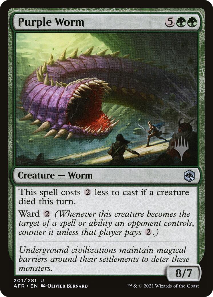 Purple Worm [Tarkir: Dragonstorm Promos] | Good Games Adelaide SA