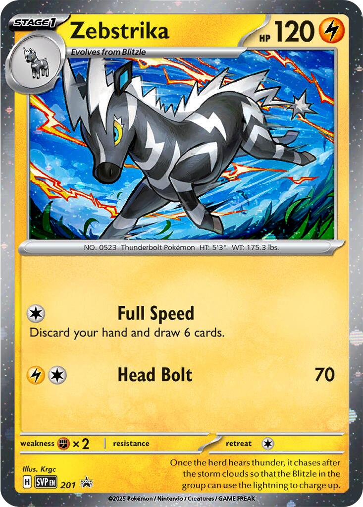 Zebstrika (201) (Cosmos Holo) [Scarlet & Violet: Black Star Promos] | Good Games Adelaide SA