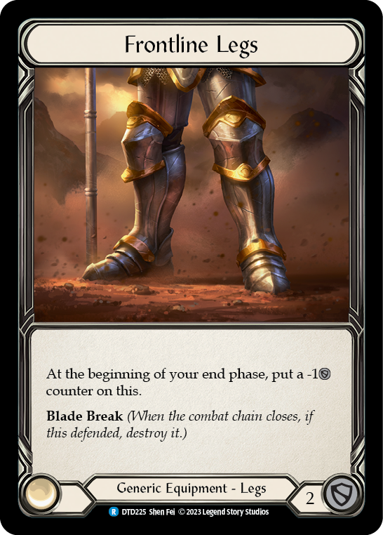 Frontline Legs [DTD225] (Dusk Till Dawn)  Cold Foil | Good Games Adelaide SA
