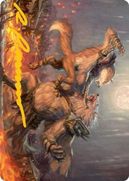 Duel for Dominance Art Card Gold Stamped Signature 51 (Art Series: Innistrad: Midnight Hunt)  | Good Games Adelaide SA