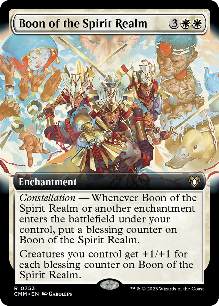 Boon of the Spirit Realm (Extended Art) [Commander Masters] | Good Games Adelaide SA