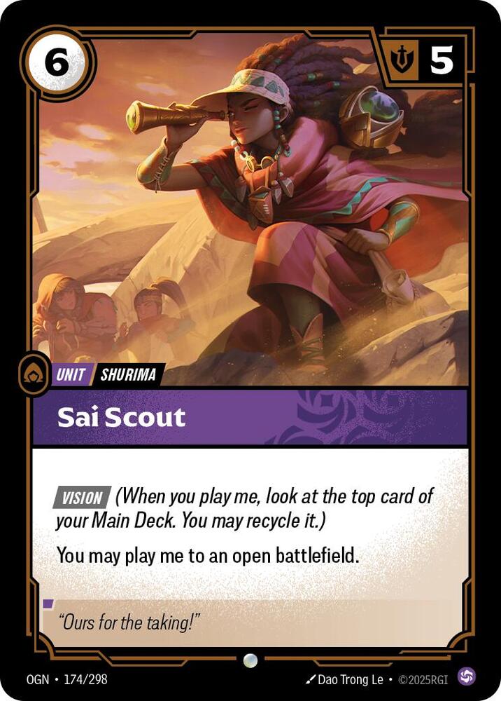 Sai Scout 174/298 (Origins)  - Foil | Good Games Adelaide SA