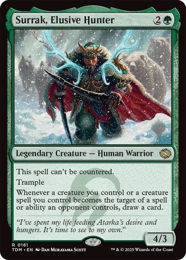 Surrak, Elusive Hunter 161 (Promo Pack: Tarkir: Dragonstorm)  | Good Games Adelaide SA