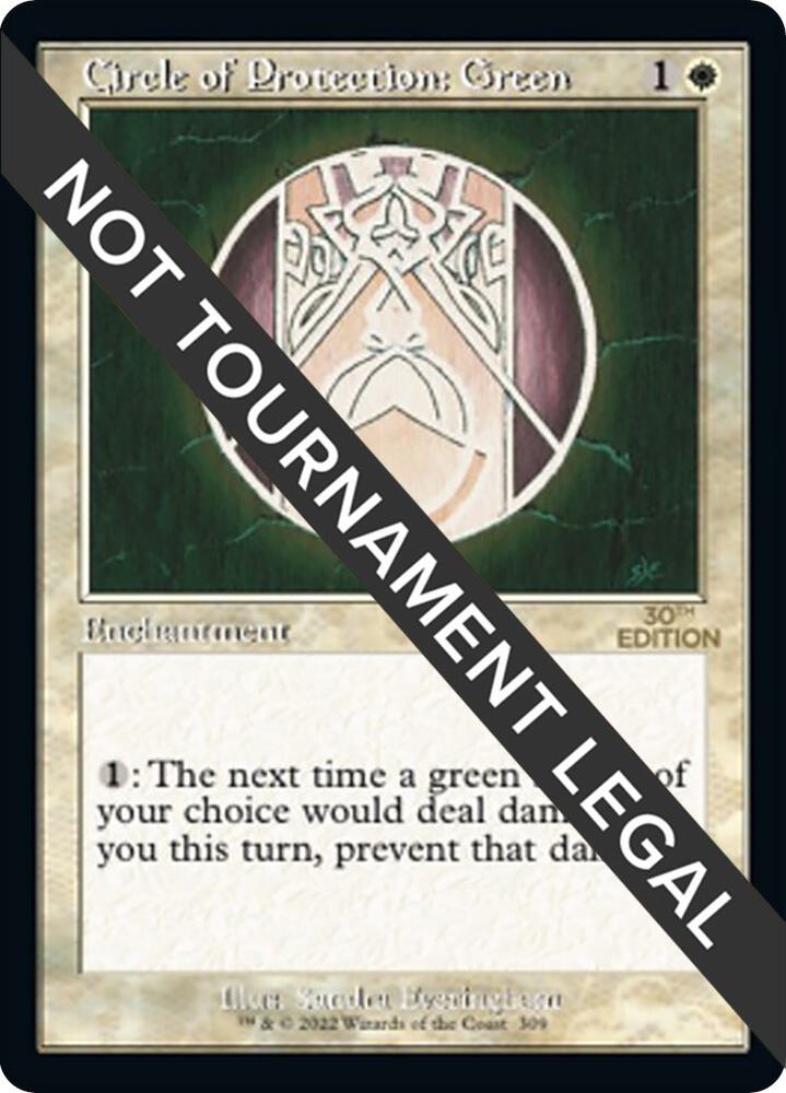 Circle of Protection Green Retro Frame 309 (30th Anniversary Edition)  | Good Games Adelaide SA