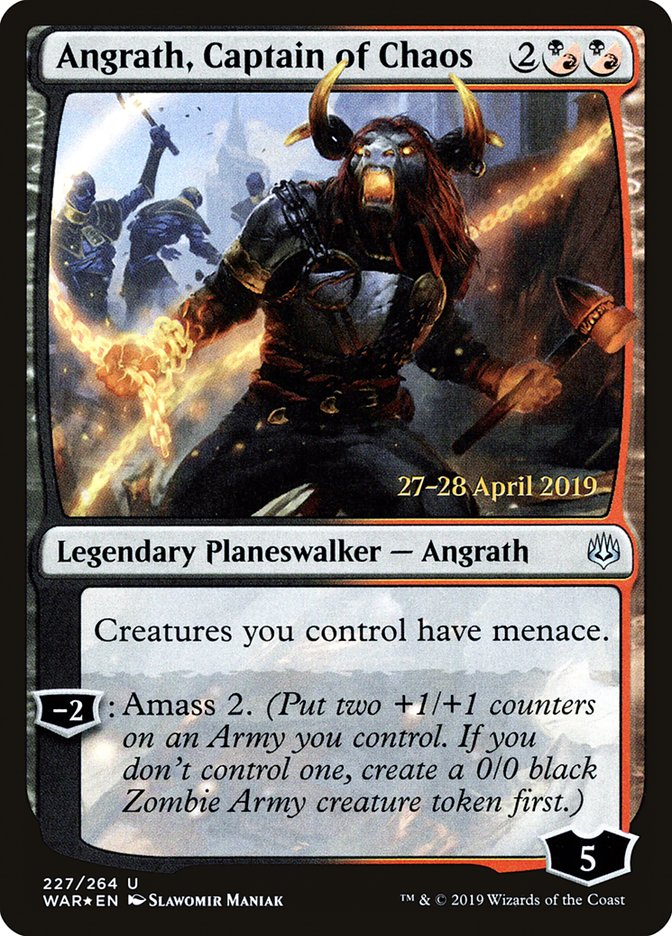 Angrath, Captain of Chaos  [War of the Spark Prerelease Promos] | Good Games Adelaide SA