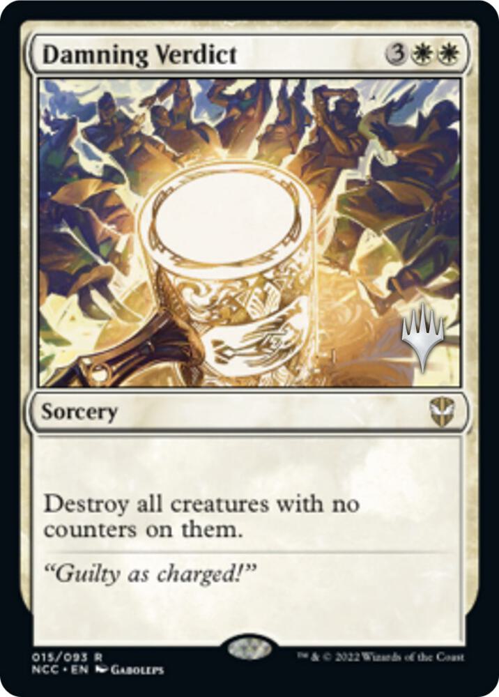 Damning Verdict 15 (Promo Pack: Streets of New Capenna)  - Foil | Good Games Adelaide SA