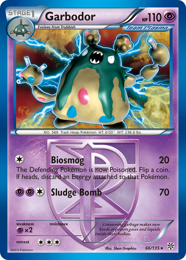 Garbodor (66/135) [Black & White: Plasma Storm] | Good Games Adelaide SA