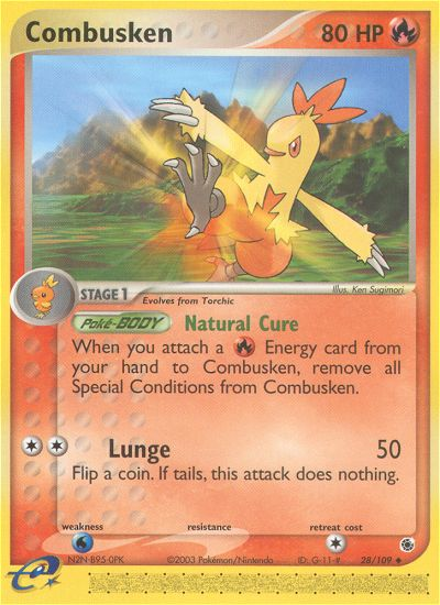 Combusken (28/109) [EX: Ruby & Sapphire] | Good Games Adelaide SA
