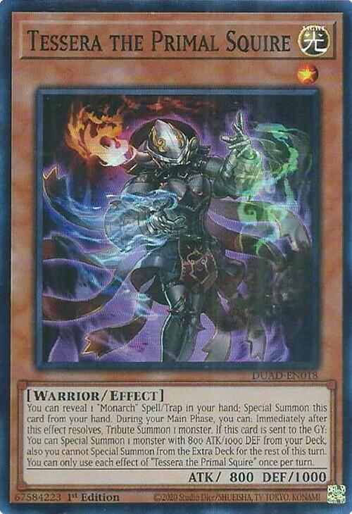 Tessera the Primal Squire [DUAD-EN018] Super Rare | Good Games Adelaide SA