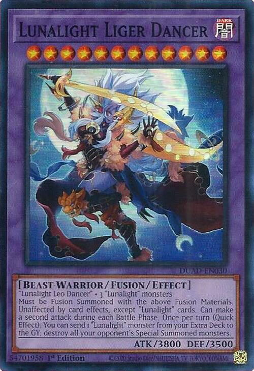 Lunalight Liger Dancer [DUAD-EN030] Super Rare | Good Games Adelaide SA