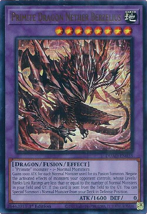 Primite Dragon Nether Berzelius [DUAD-EN035] Ultra Rare | Good Games Adelaide SA
